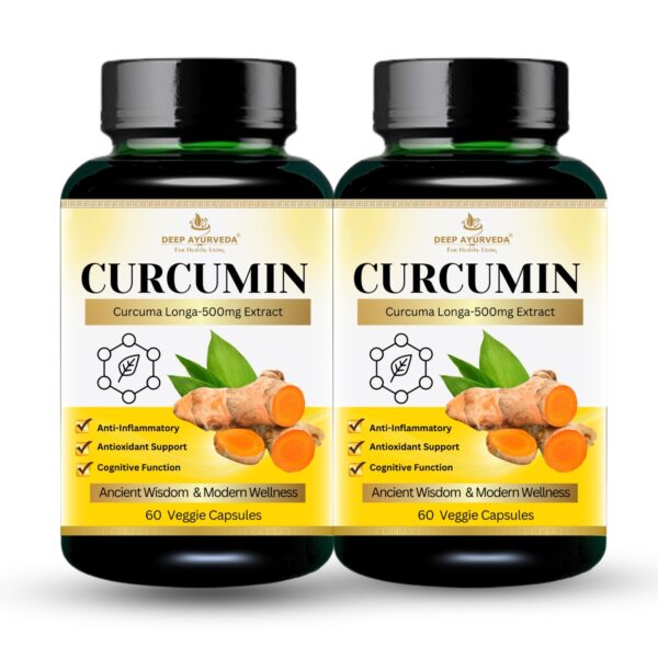 Curcumin 95% Vegan Capsule with 5% piperine to Enhance Absorption-60Cap